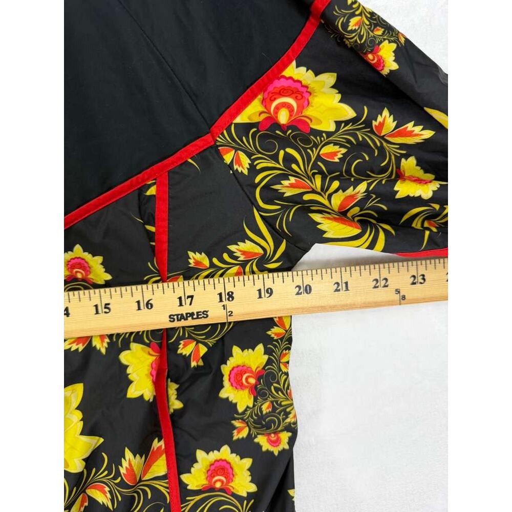 Nike Sportswear Windrunner Women's Printed Jacket Gym Casual Black/Yellow/Red M - Picture 12 of 14